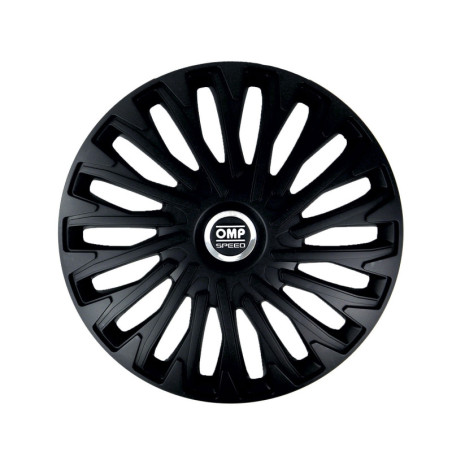 Tapacubos OMP SPEED negro 16 pulgadas x4 | OCC Sport