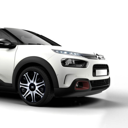 OMP SPEED JUEGO DE 4 TAPACUBOS GHOST COLOR NEGRO/PLATA 13 PULGADAS