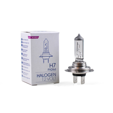 HALOGEN BULB MTECH H7 12V 55W PX26D