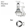 HALOGEN BULB MTECH H11 12V 55W PGJ19-2