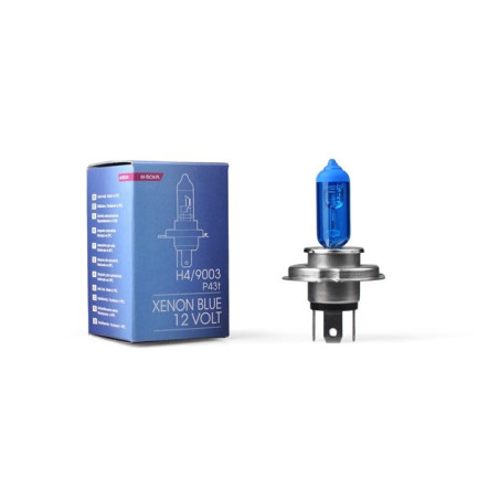 LÁMPARA HALÓGENA M-TECH XENON BLUE HB2 P43T 12V 60/55W H4 9003