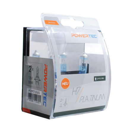 MTECH PLATINUM HALOGEN BULBS 12V H7 55W