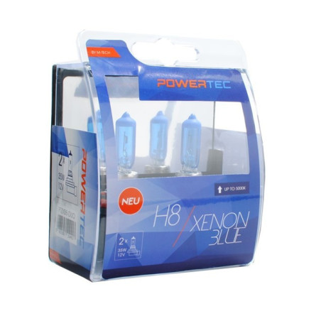 POWERTEC XENON BLUE H8 12V DUO