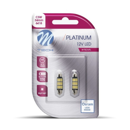 BLISTER 2X LED L815WW - C5W 36MM 9XSMD5630 BLANCO CÁLIDO