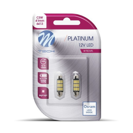 BLISTER 2X LED L816W - C5W 41MM 9XSMD5630 BLANCO