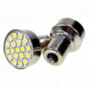 WHITE LED BULBS 12V P21W/BA15S