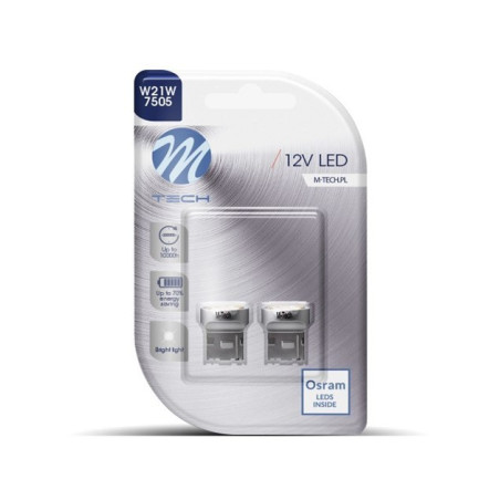 BLISTER 2X LED L109W - T20 W21W 9XSMD2835 BLANCO