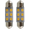 BLISTER 2X LED L9105W - C5W 41MM 6XSMD2835 24V BLANCO | 10 UDS