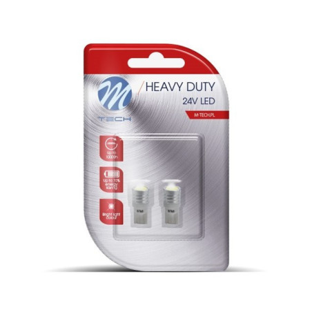 BLISTER 2X LED L915W - W5W 1W HP 24V BLANCO