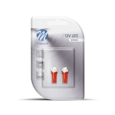 BLISTER 2X LED L053R - T5 1XSMD 5050 ROJO