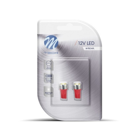 BLISTER 2X LED L015R - W5W HP 1W ROJO