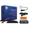 SENSORES DE APARCAMIENTO CP5 PANTALLA LED + CONECTORES - BLANCO