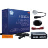 SENSORES DE APARCAMIENTO CP6 ZUMBADOR + CONECTORES - PLATEADO