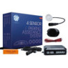 SENSORES DE APARCAMIENTO CP6 ZUMBADOR + CONECTORES - BLANCO