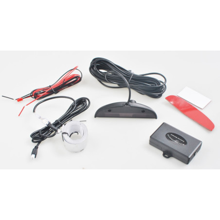 4-SENSOR PARKING ASSIST SYSTEM ELECTROMAGNETIC WITH DIGITAL DISPLAY - SILVER
