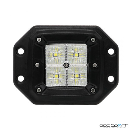 FARO DE TRABAJO - CUADRADO 4X5W LED 20W 10-32V FLOOD, PERFORMANCE SERIES