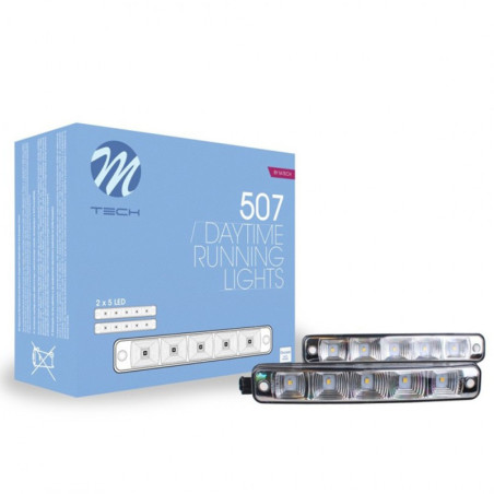MTECH WHITE LED DRL DAYLIGHT WITH OSRAM LDO507 TECHNOLOGY