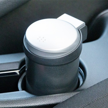 CENICERO LED PILAS CROMADO