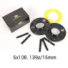 OMP SPEED JUEGO DE SEPARADORES DOBLE CENTRAJE ANCHO: 15MM PCD: 5X108 CB.H: 63.4 CB.W: 63.4 OD: 139 ESPARRAGOS M12X1.5