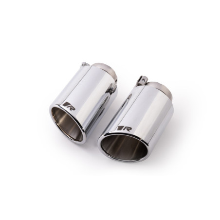 SET DE 2 COLAS REMUS DE 102MM ANGULADO Y LADEADO CROMO