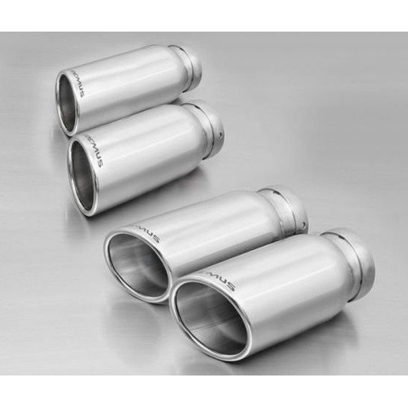 SET DE 4 COLAS REMUS 84MM CROMO ANGULADAS Y LADEADAS