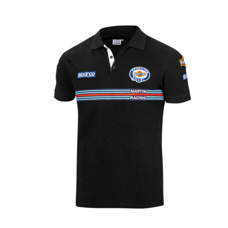 POLO REPLICA MARTINI-R TALLA 5XXL NEGRO