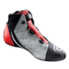 OMP ONE EVO XR FIA 8856-2018 SHOES BLACK/SILVER/RED SIZE 46