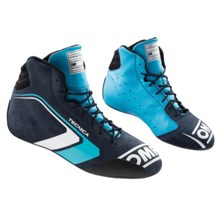 OMP TECHNICAL SHOES FIA 8856-2018 BLUE / WHITE / CYAN SIZE 39