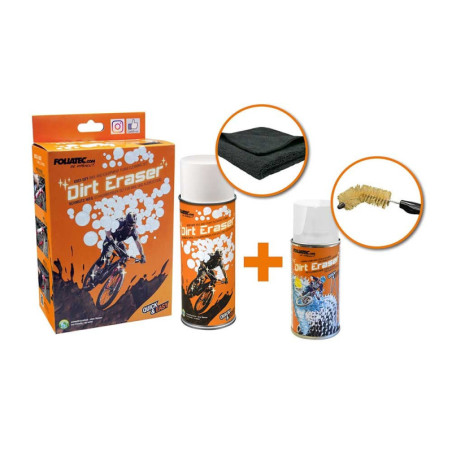 DIRT ERASER DIRT-OFF FOAM AND CITRUS CLEANER SET PARA BICICLETAS