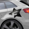 PEGATINA PARA COCHE DISEÑO F-STAR NEGRO
