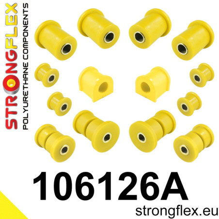 106126A: POLYURETHANE SUSPENSION BUSHING KIT FRONT SPORT SUSPENSION