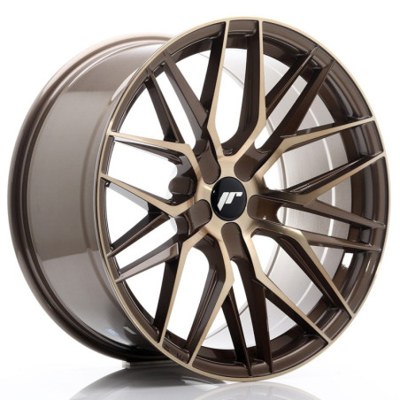 JAPAN RACING JR28 20X10 ET BLACK/ORANGE WHEEL