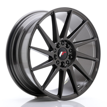 JAPAN RACING RIM JR22 18X7.5 ET 40 5X114.3 5X112 CB 74.1 GRAY