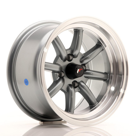 LLANTA JAPAN RACING JR19 14X8 ET -13 4X100 CB 73,1 GUN METAL