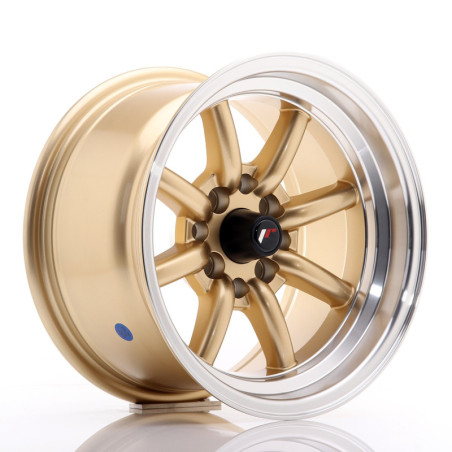 LLANTA JAPAN RACING JR19 14X8 ET -13 4X114,3 4X100 CB 73,1 GOLD
