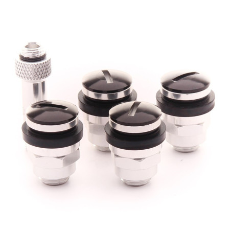 SET VALVULAS ALUMINIO JR V1 - BLACK