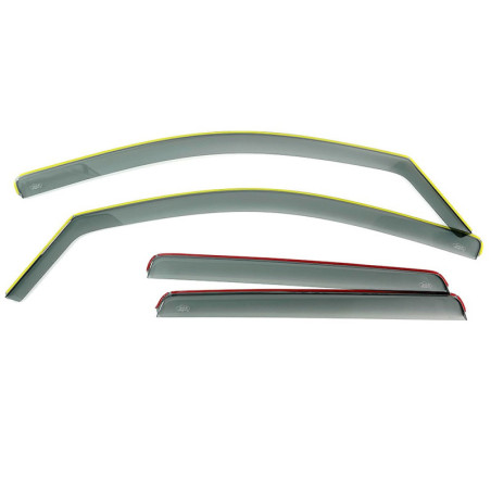 DEFLECTOR MITSUBISHI OUTLANDER 5P 2012- DELANTEROS Y TRASEROS INTERIOR