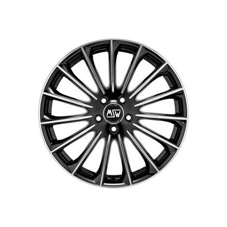 MSW 30 8.5x19 ET 40 5x114 64.1 POLISHED GLOSSY BLACK WHEEL