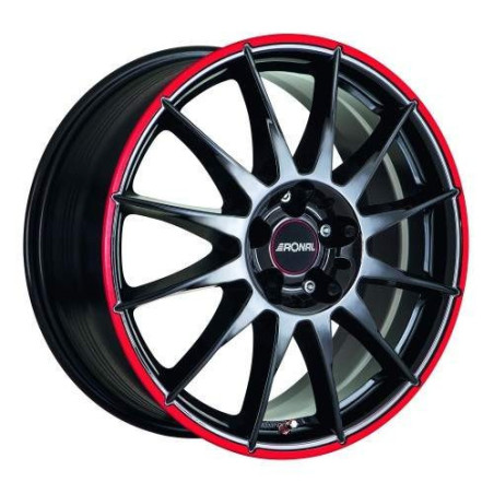 RIM RONAL R54 MCR 6.5X15 ET35 100X5 68 BLACK-RED