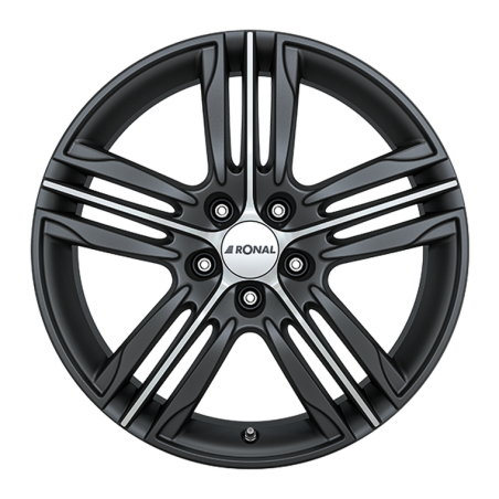 RIM RONAL R57 7.5X18 ET45 114.3X5 82 MATT BLACK