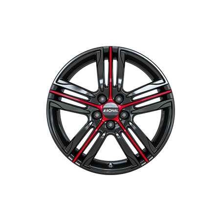 RIM RONAL R57 MCR 7.5X17 ET42 105X5 56.5 BLACK-RED