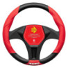 FUNDA VOLANTE MOMO TUNING UNIVERSAL NEGRO Y ROJO 38-39CM