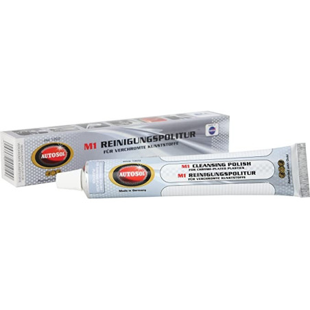 ESMALTE DE LIMPIEZA AUTOSOL M1 PARA PLÁSTICO CROMADO TUBO 75 ML