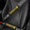 SET ALMOHADILLAS MOMO CINTURON COCHE NEGRO MATE