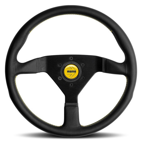 VOLANTE MOMO MONTECARLO NEGRO-AMARILLO 350