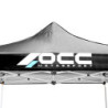 RACING TENT 3X3M BLACK STAINLESS STEEL 40MM 420 OXFORD