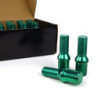 OMP SPEED JUEGO DE 20 TORNILLOS ACERO DE COLORES M12X1.5 LLAVE DE 17/19 LARGO 27MM COLOR VERDE Y MATERIAL DIN 10.9