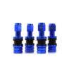 OMP SPEED JUEGO DE 4 VALVULAS DE ALUMINIO PARA LLANTAS, COLOR AZUL, VALVULAS PARA NEUMATICOS