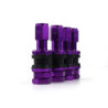 OMP SPEED JUEGO DE 4 VALVULAS DE ALUMINIO PARA LLANTAS, COLOR VIOLETA, VALVULAS PARA NEUMATICOS