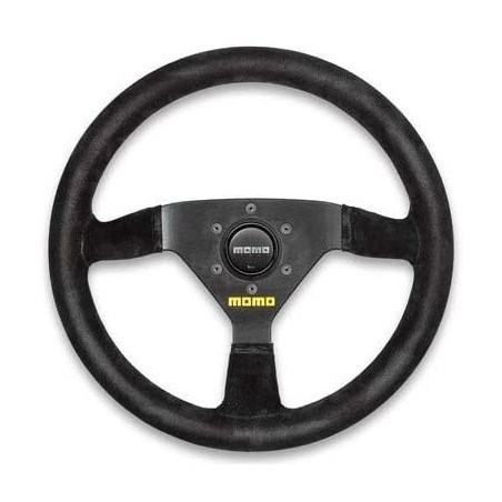 VOLANTE MOMO 350 MM PIEL VUELTA NEGRO MOD.69